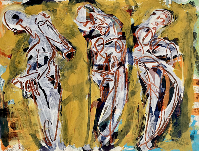 "Denk dir dein Weib" Malerei und Skulptur von Mikos Meininger